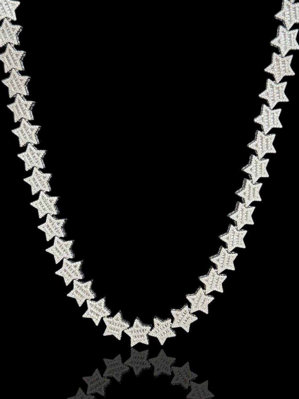 Iced Out Star Chain Necklace, NCZ007
