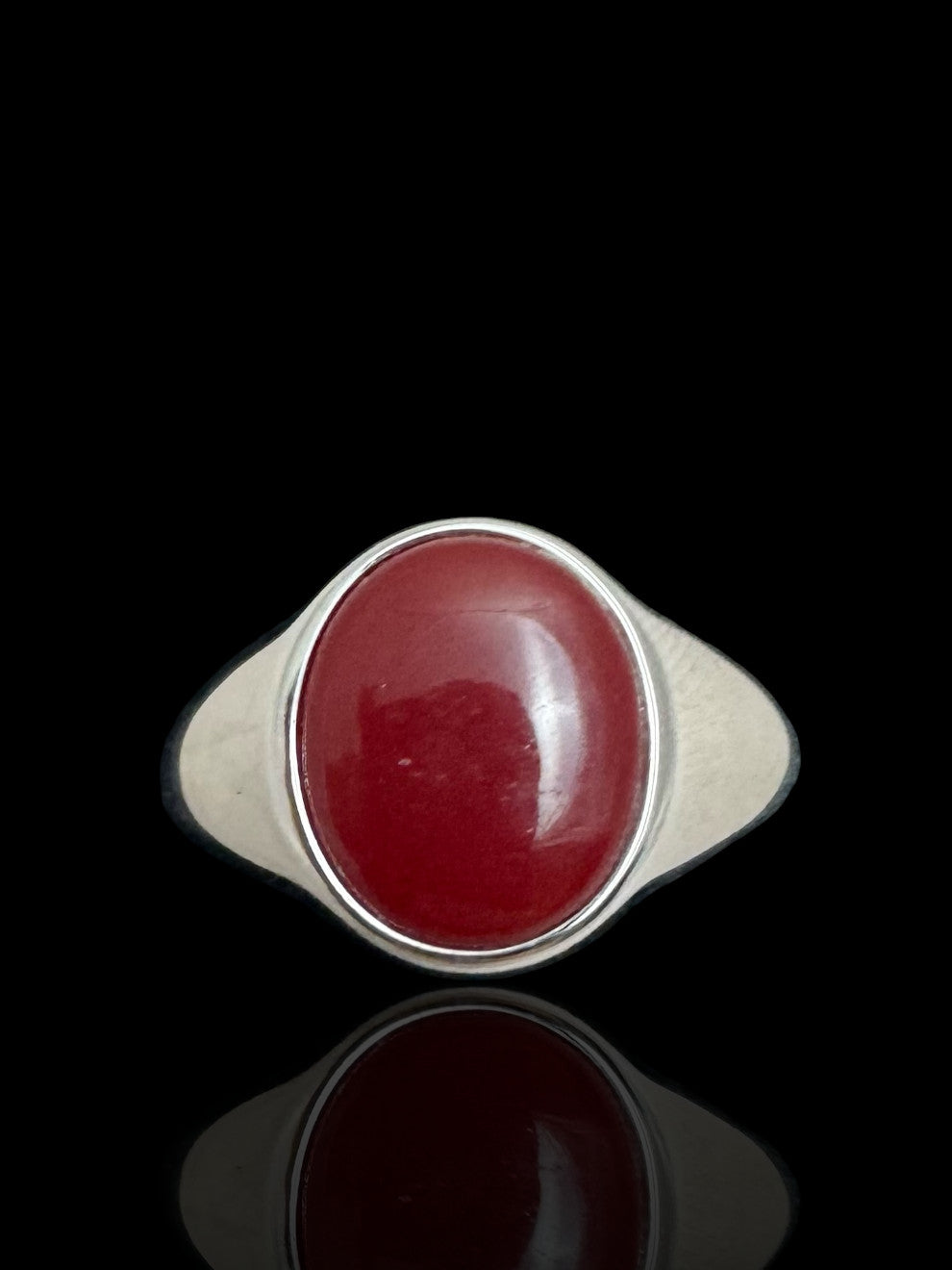 Sterling Silver Signet Ring With Stone SGN01