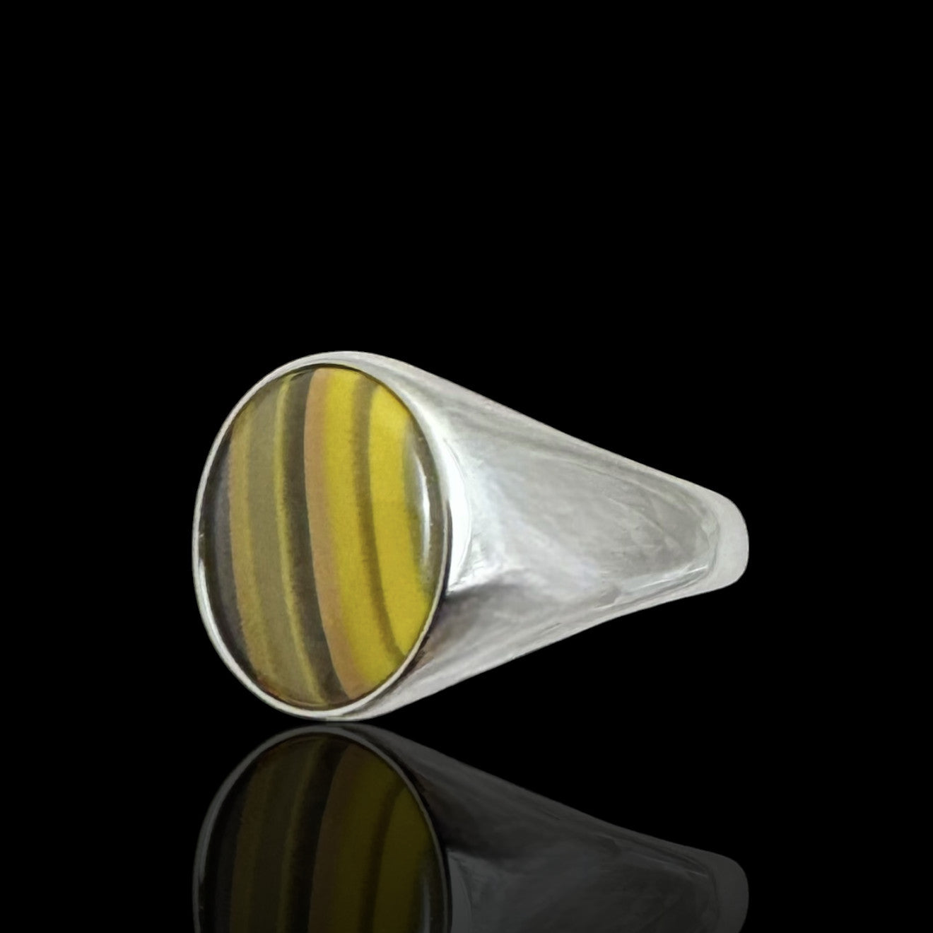Sterling Silver Signet Ring With Stone SGN01