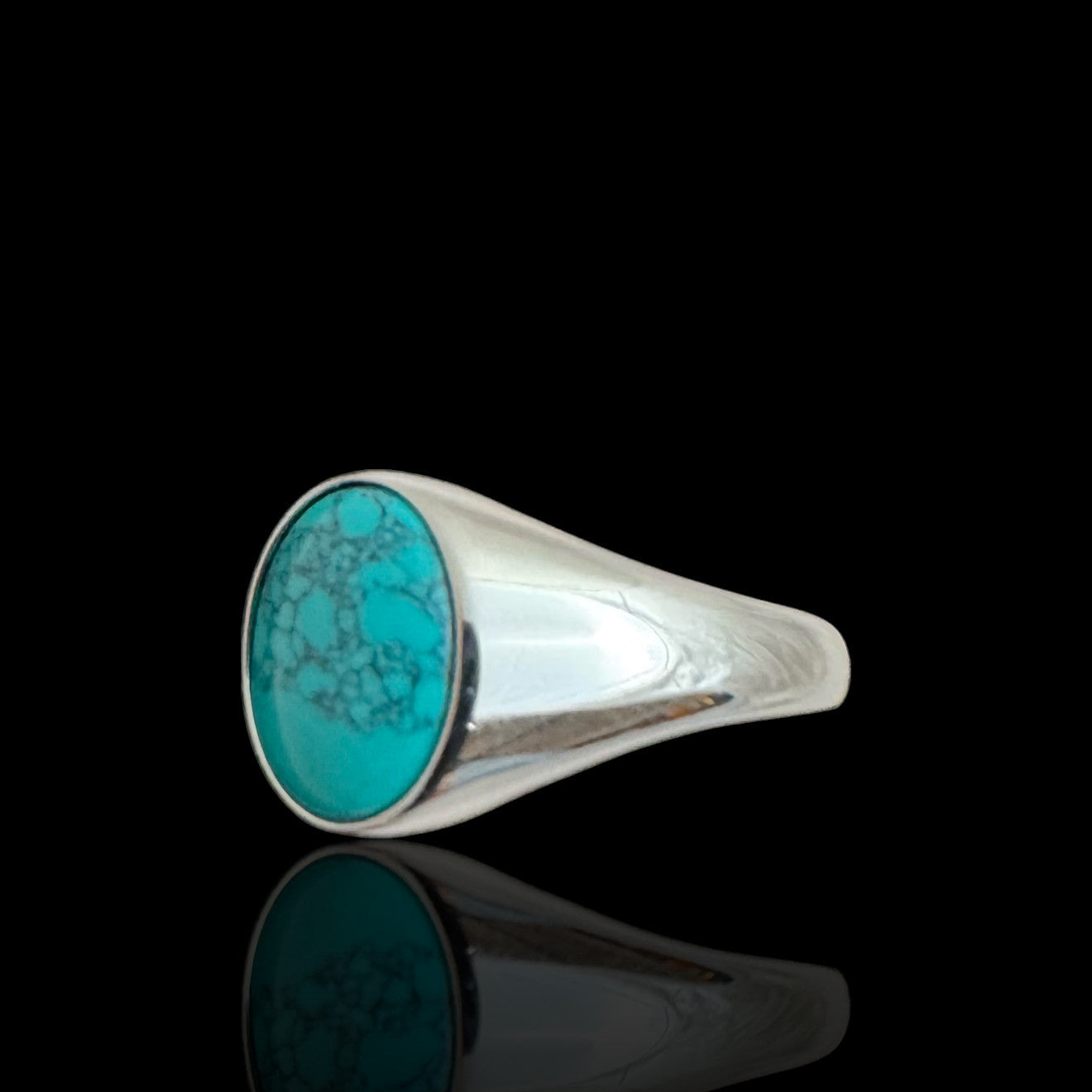 Sterling Silver Signet Ring With Stone SGN01
