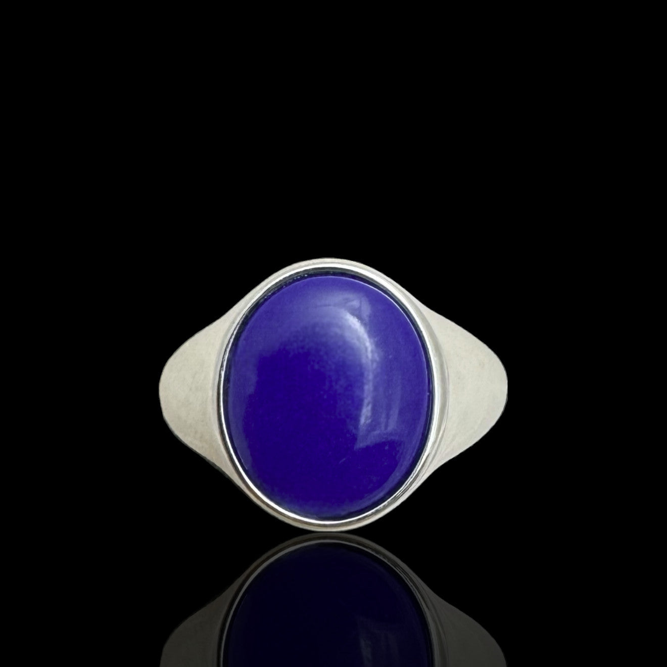 Sterling Silver Signet Ring With Stone SGN01