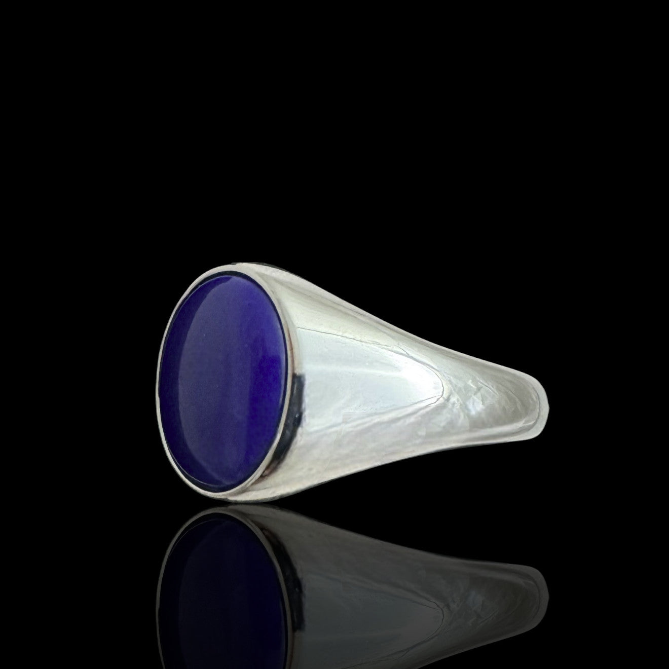 Sterling Silver Signet Ring With Stone SGN01