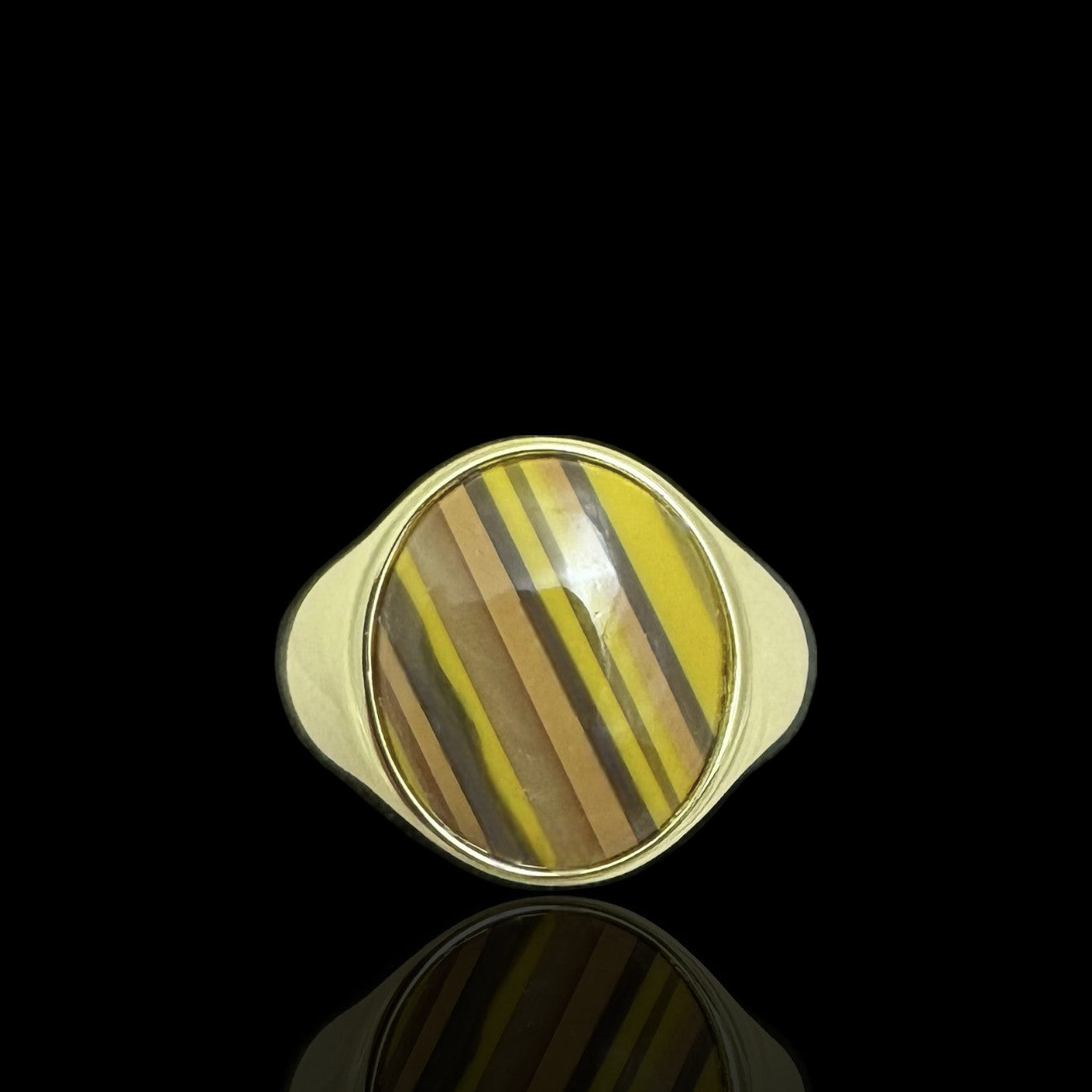 Sterling Silver Signet Ring With Stone SGN01