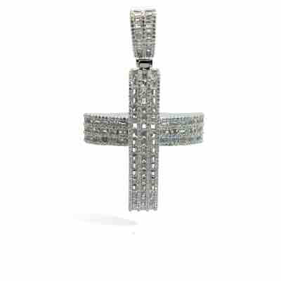 Sterling Silver Cross Pendant MPCZ301