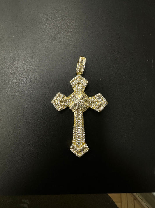 Sterling Silver Cross Pendant MPCZ304