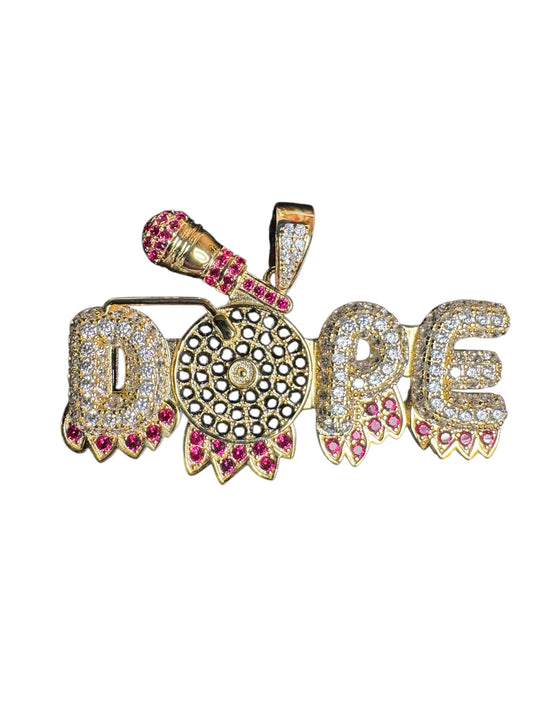 Sterling Silver Pendant Gold Plated MPCZ3315