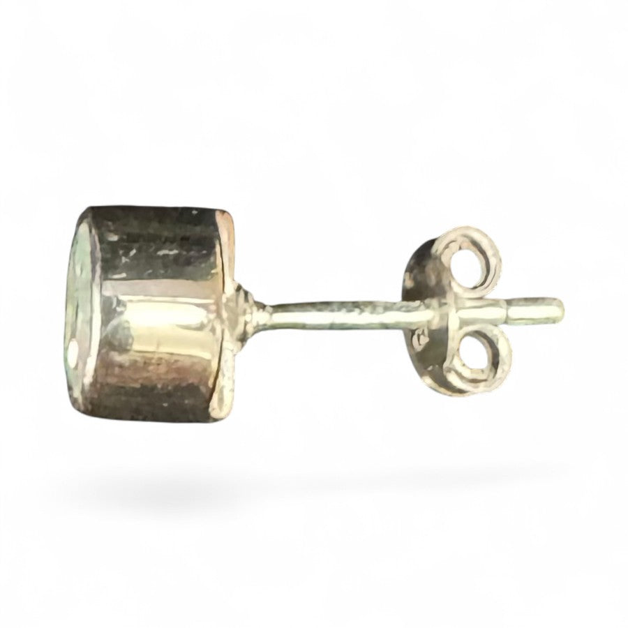 Sterling Silver Stud Earring Blue Topaz MPCZ3320