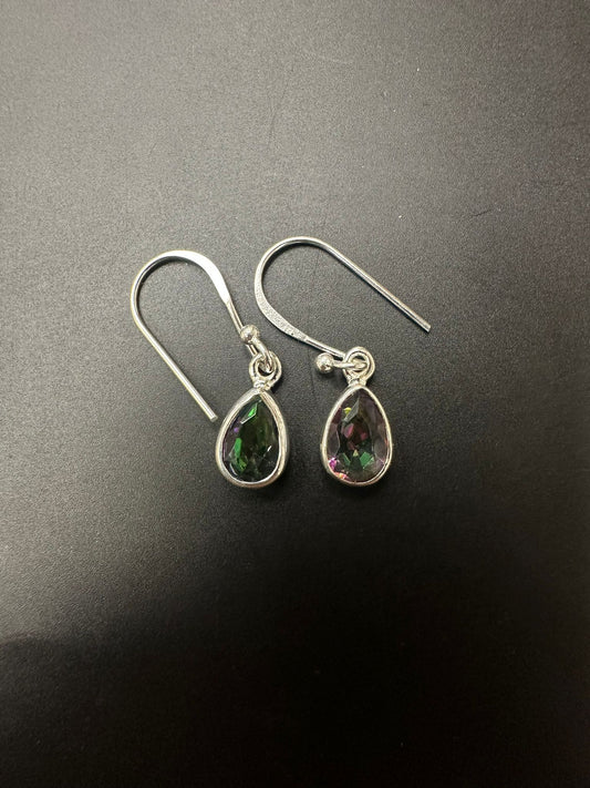Sterling Silver Earring Mystic Stone MPCZ3325