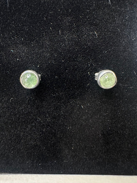 Sterling Silver Stud Earring Turmalin Stone MPCZ3329