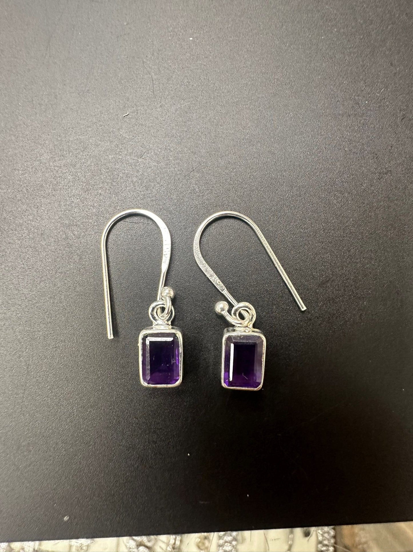 Sterling Silver Earring Amethyst Stone MPCZ3347