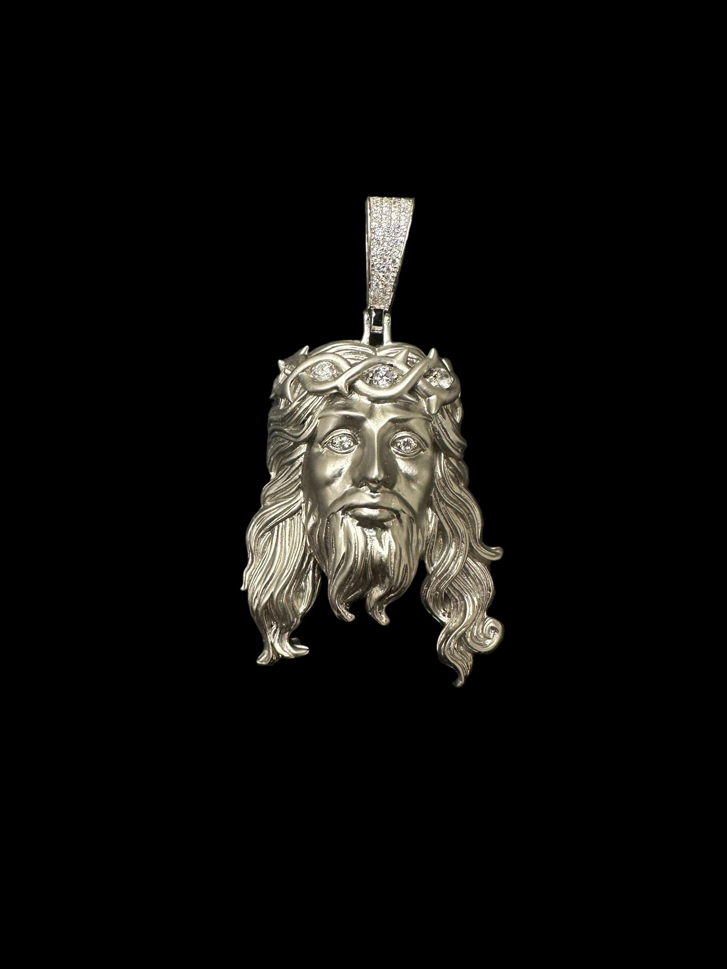 Sterling Silver Jesus Pendant MPCZ3386