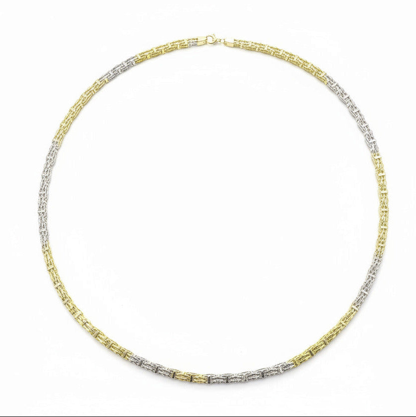 Sterling Silver Plain Cage Chain NCG001.32