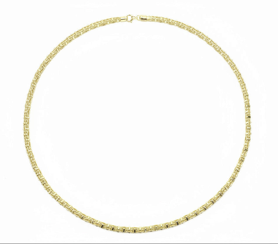 Sterling Silver Plain Cage Chain NCG001.32
