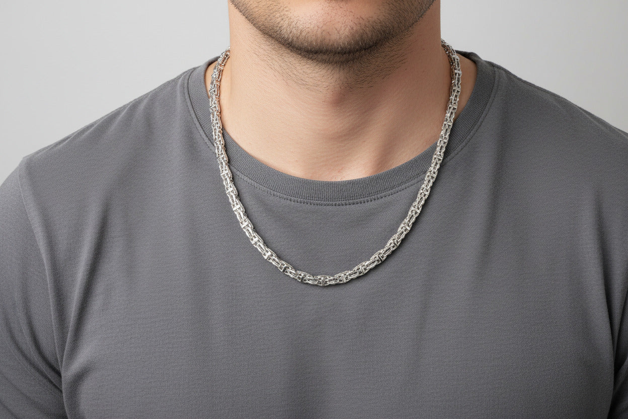 Silver Cage chain 
