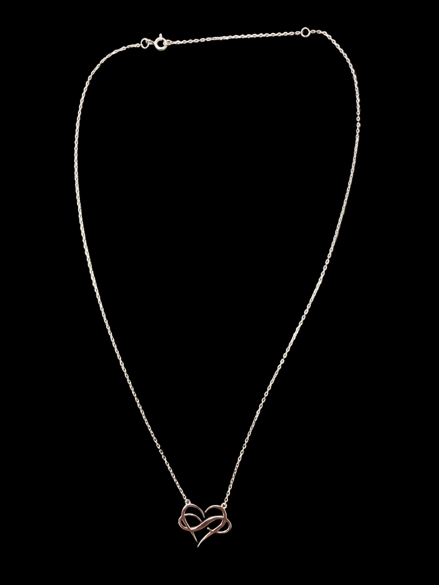 Sterling Silver 18" Heart Shape Necklace NCZ0308801