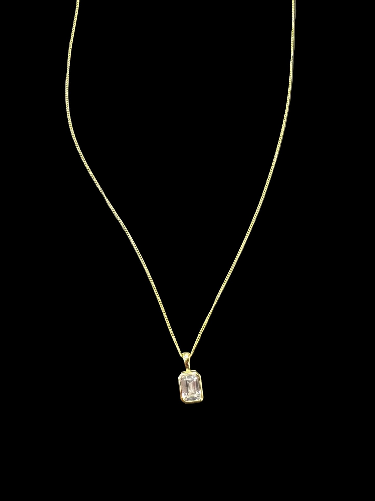 Sterling Silver Necklace CZ Stone NCZ10010