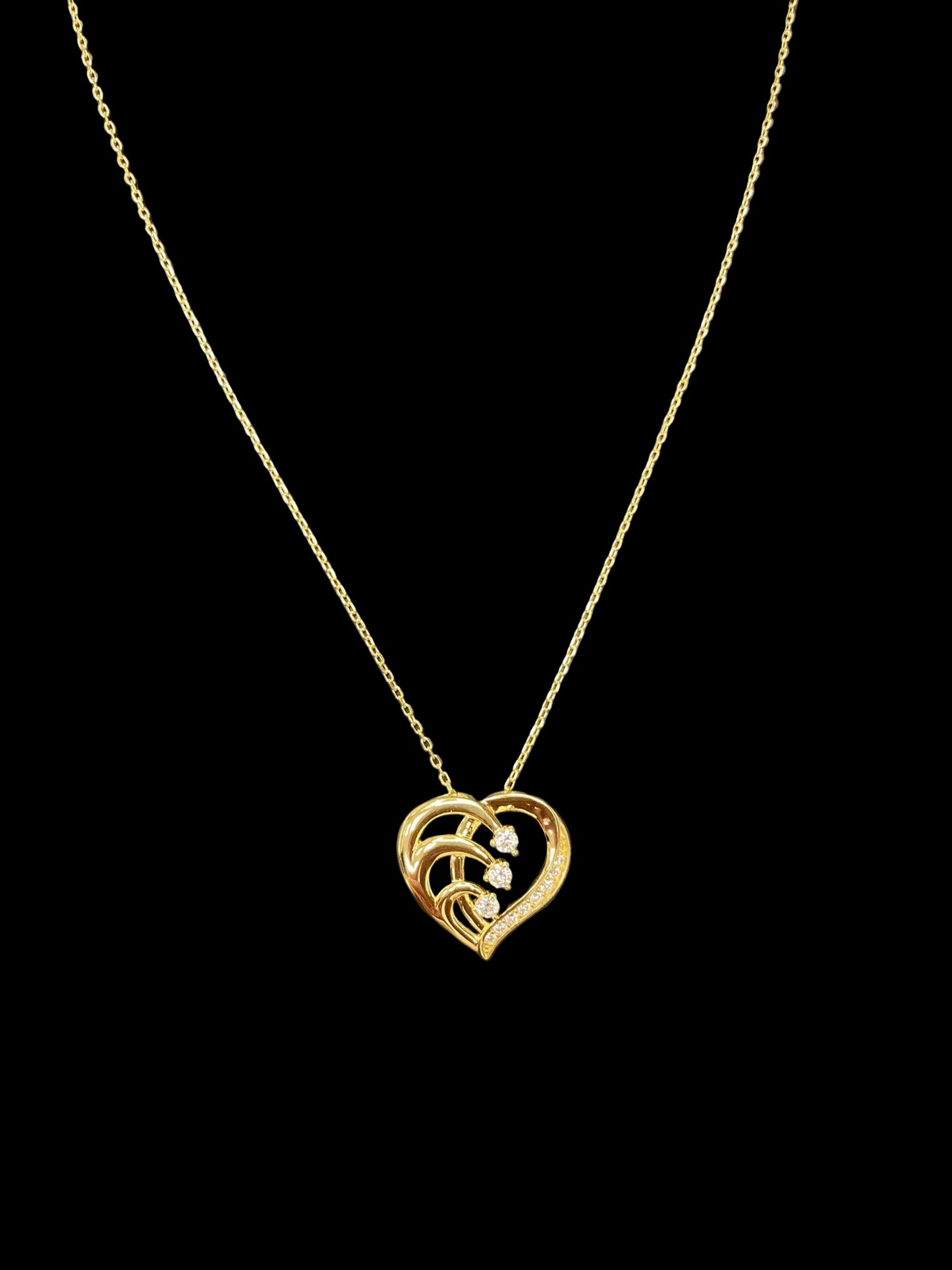 Sterling Silver Necklace CZ Stone NCZ100153