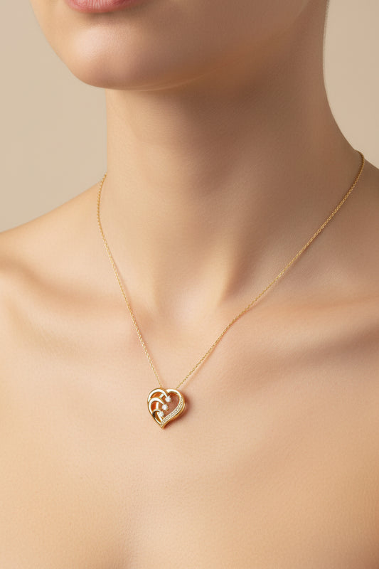 Sterling Silver Necklace CZ Stone NCZ100153