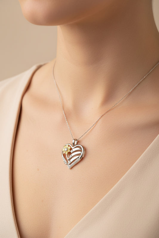 Sterling Silver Necklace CZ Stone NCZ100156