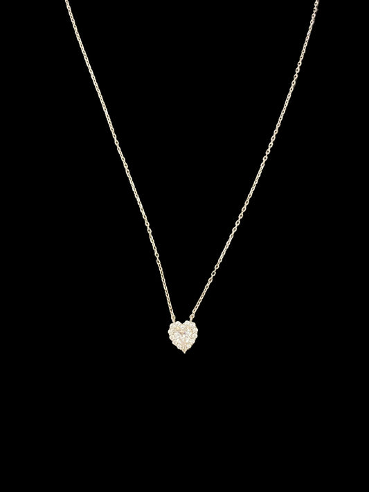 Sterling Silver Heart Shape Necklace NCZ10021