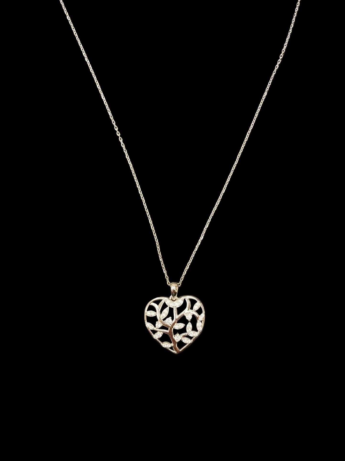 Sterling Silver Necklace CZ Stone NCZ10041