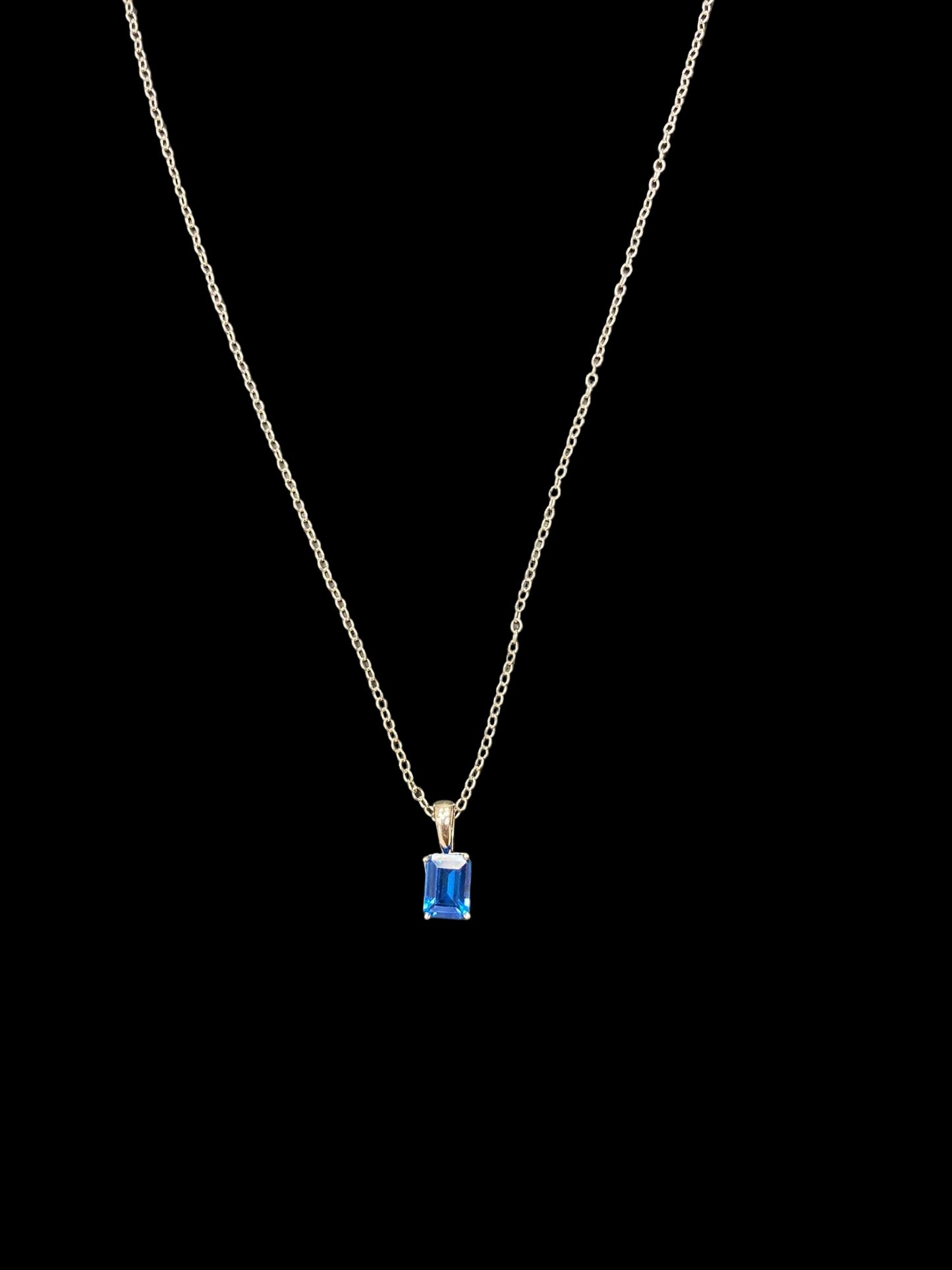 Sterling Silver Necklace CZ Stone NCZ10180
