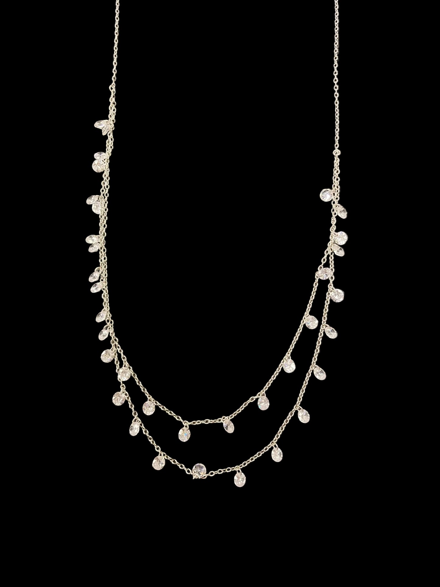 Sterling Silver Necklace CZ Stone NCZ10211