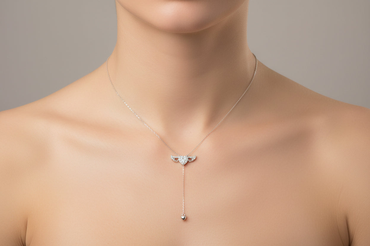 Sterling Silver Necklace CZ Stone Stone NCZ10309