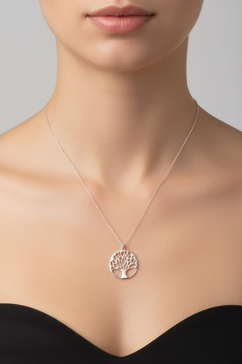 Sterling Silver Necklace CZ Stone NCZ3307