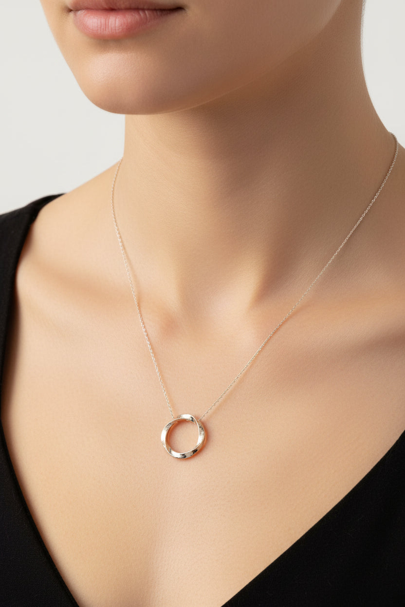 Sterling Silver Necklace CZ Stone NCZ3310