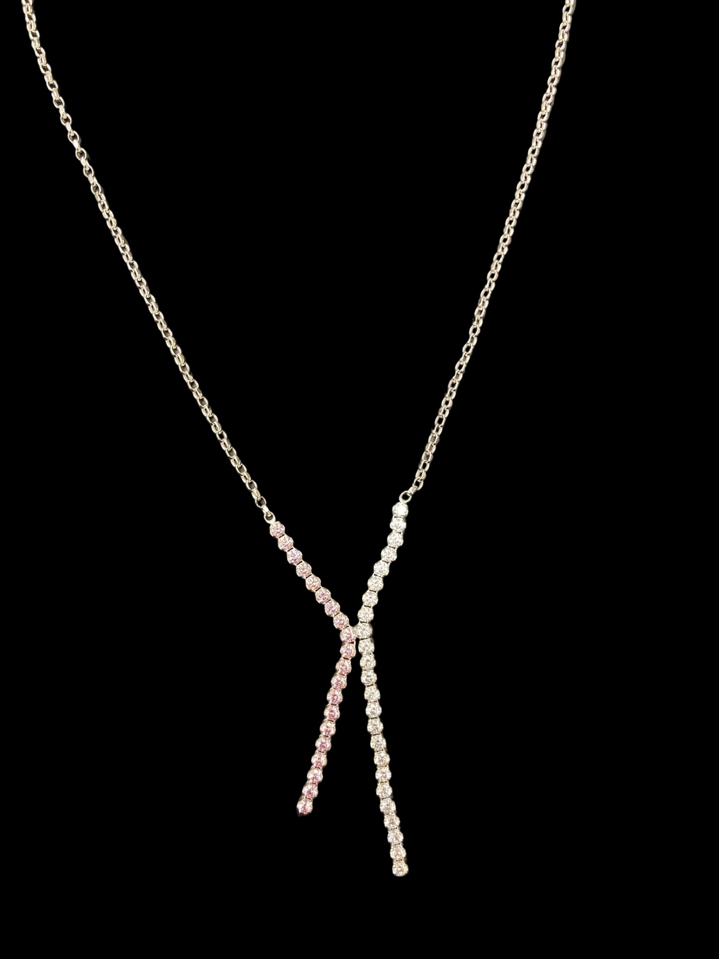 Sterling Silver Necklace CZ Stone NCZ3314
