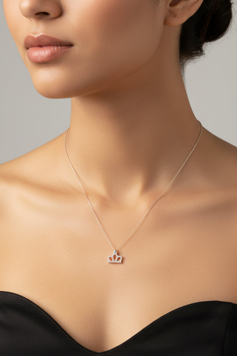 Sterling Silver Necklace CZ Stone NCZ3315