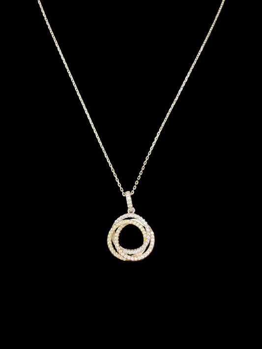 Sterling Silver Necklace CZ Stone NCZ4001
