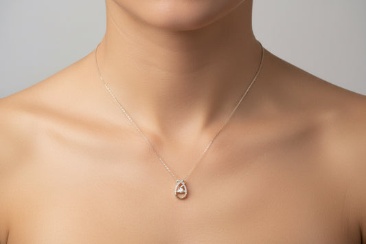 Sterling Silver Necklace CZ Stone NCZ5200