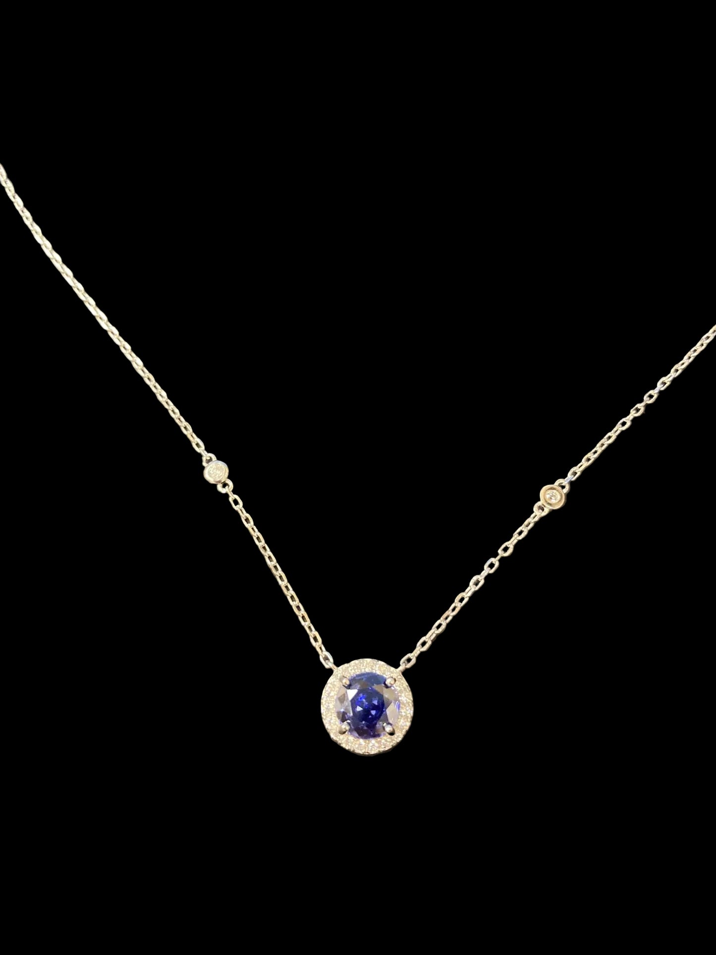 Sterling Silver Necklace CZ Stone NCZ818