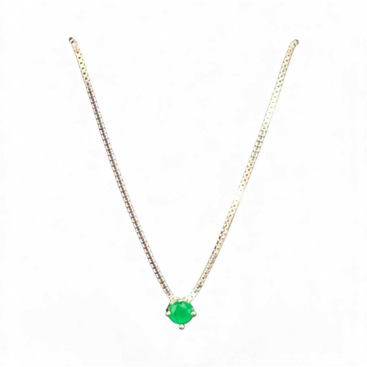 Sterling Silver Necklace CZ Stone NCZ9217