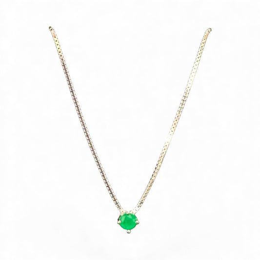 Sterling Silver Necklace CZ Stone NCZ9217