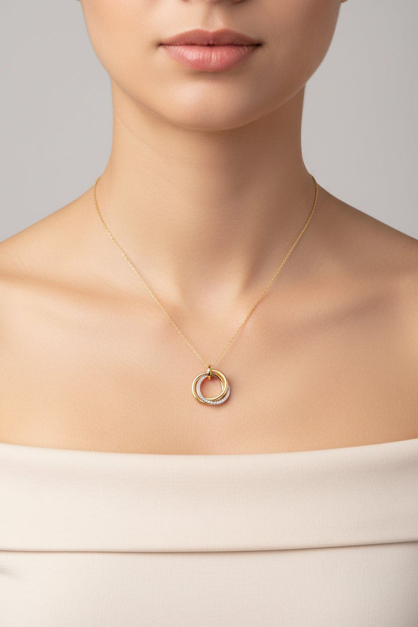 Sterling Silver Necklace CZ Stone NCZ9551