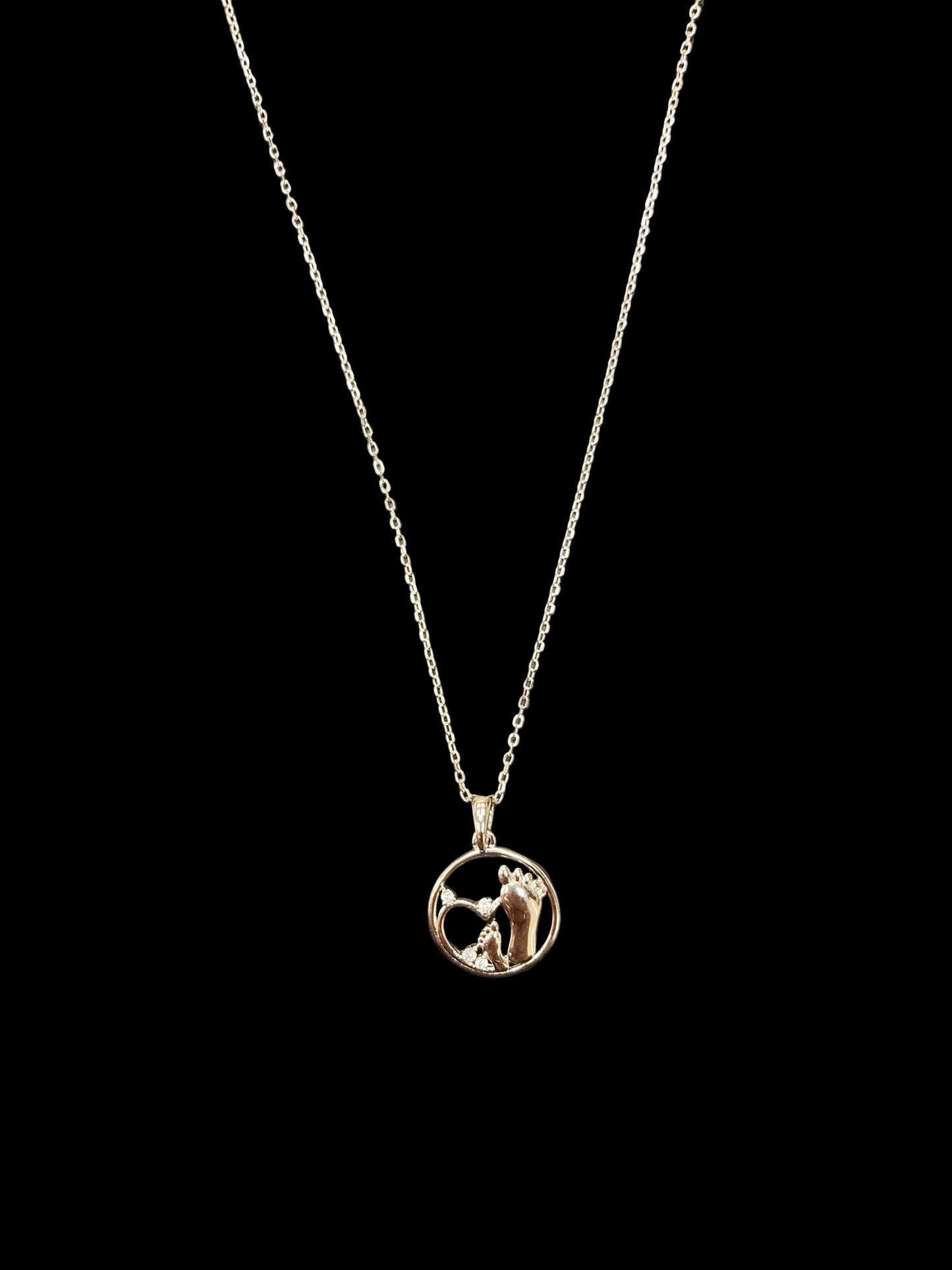 Sterling Silver Necklace CZ Stone NCZ9556