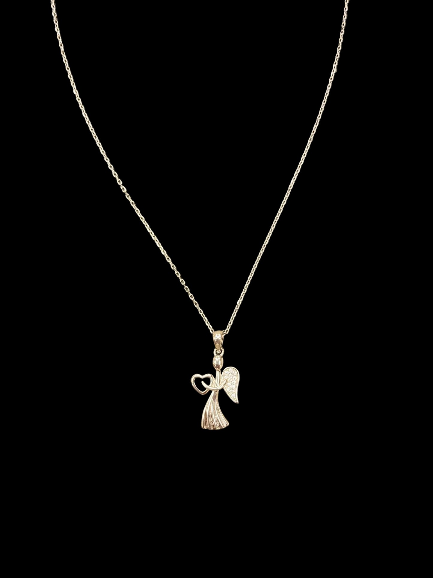 Sterling Silver Angel Necklace NCZ9803