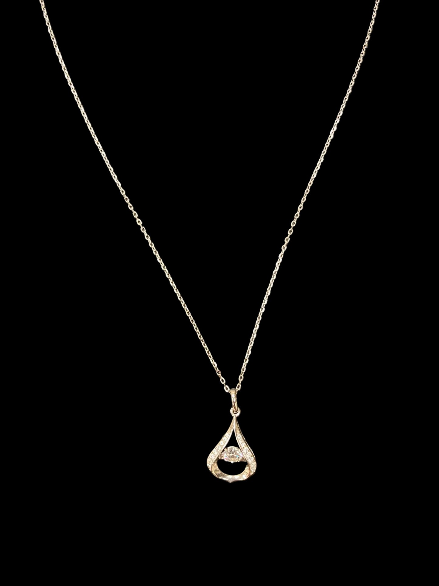 Sterling Silver Necklace CZ Stone NCZ9913