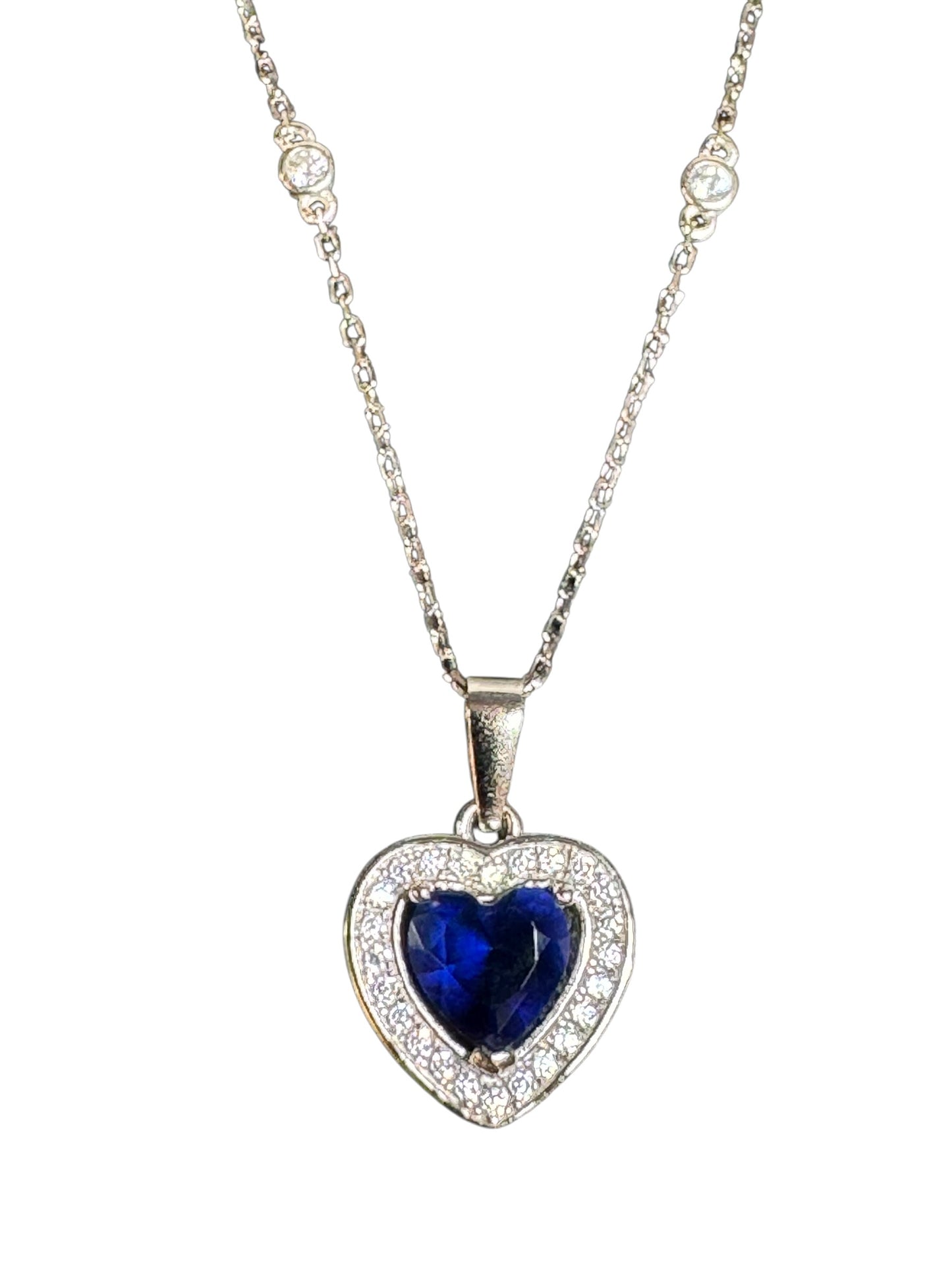 Sterling Silver Heart Shape Necklace NCZCL519