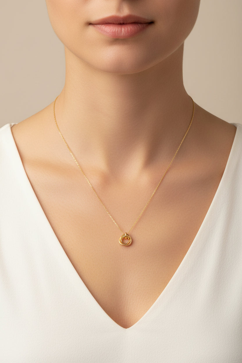 Sterling Silver Plain Necklace NP10090