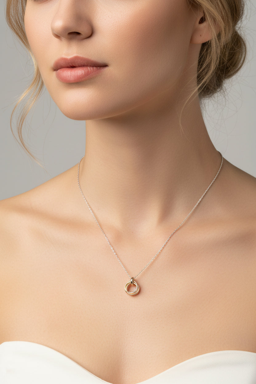 Sterling Silver Plain Necklace NP10090