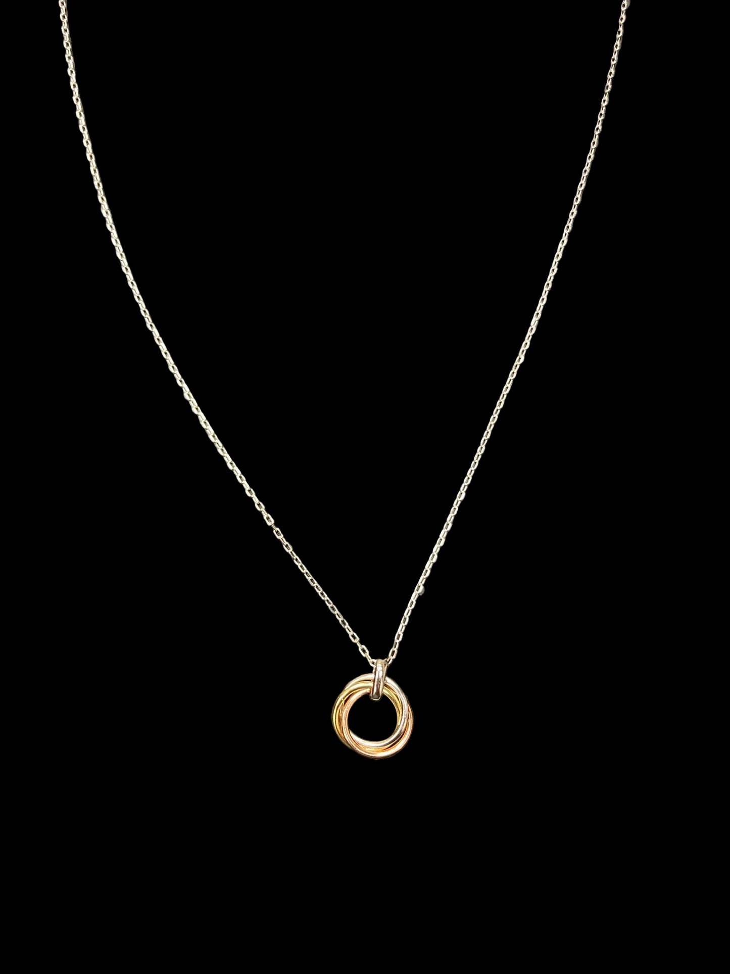 Sterling Silver Plain Necklace NP10090