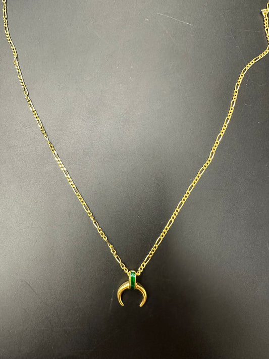 Sterling Silver Necklace Gold Plated NP3304