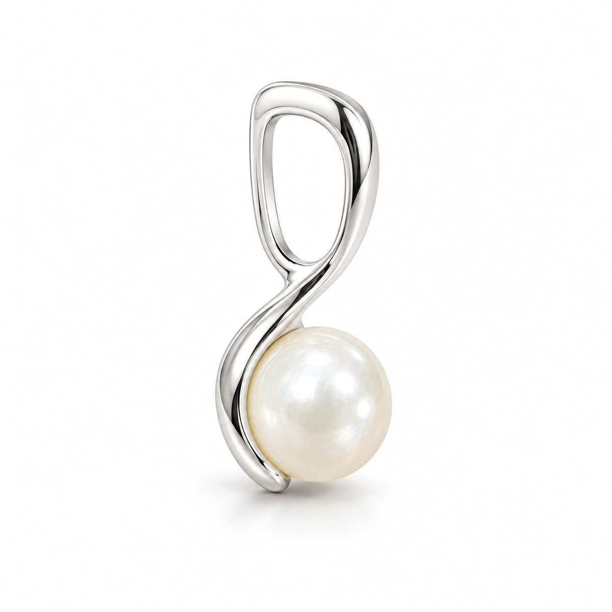 Sterling Silver Pearl Pendant PCZ126755