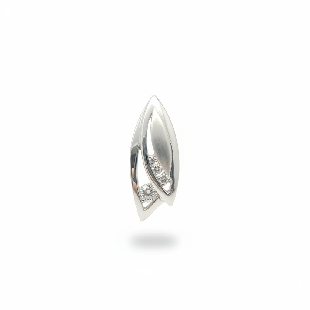 Sterling Silver Cz Pendant PCZ008 featuring sleek design and sparkling cubic zirconia accents.