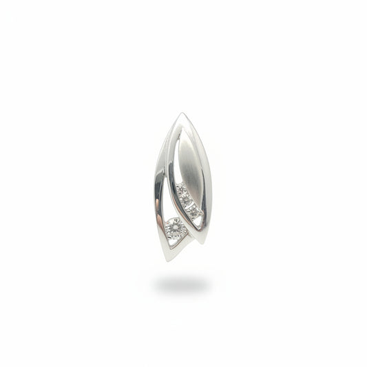 Sterling Silver Cz Pendant PCZ008 featuring sleek design and sparkling cubic zirconia accents.