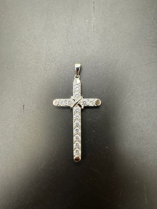 Sterling Silver Cross Pendant CZ Stone PCZ0551001